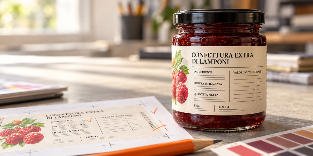 Frühstücksdekret: Was ändert sich bei Konfitüren, Marmeladen und Fruchtaufstrichen? Verifica etichetta della confettura di lamponi 1
